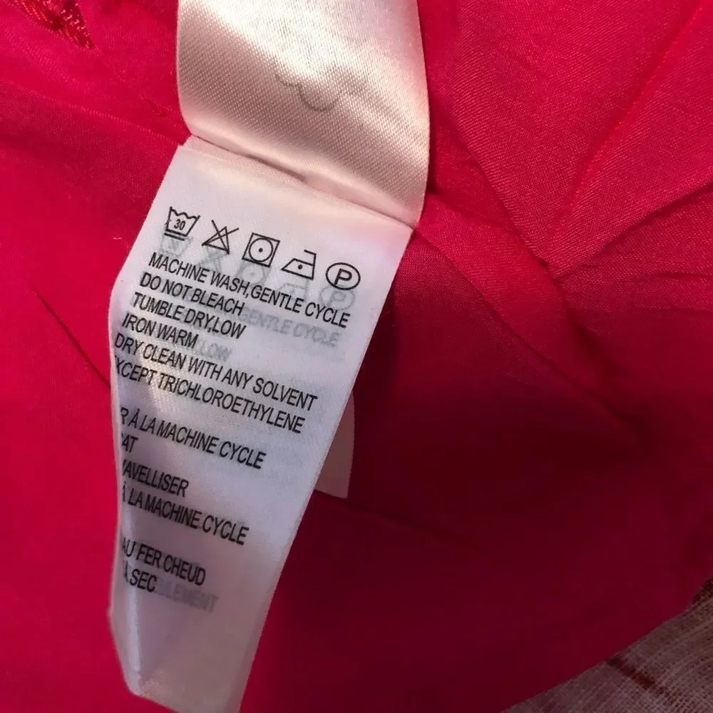 FARM Rio Red Pepper Linen Mini Dress XS NWT Spice Summer Vacation Tomato Girl - Picture 15 of 16